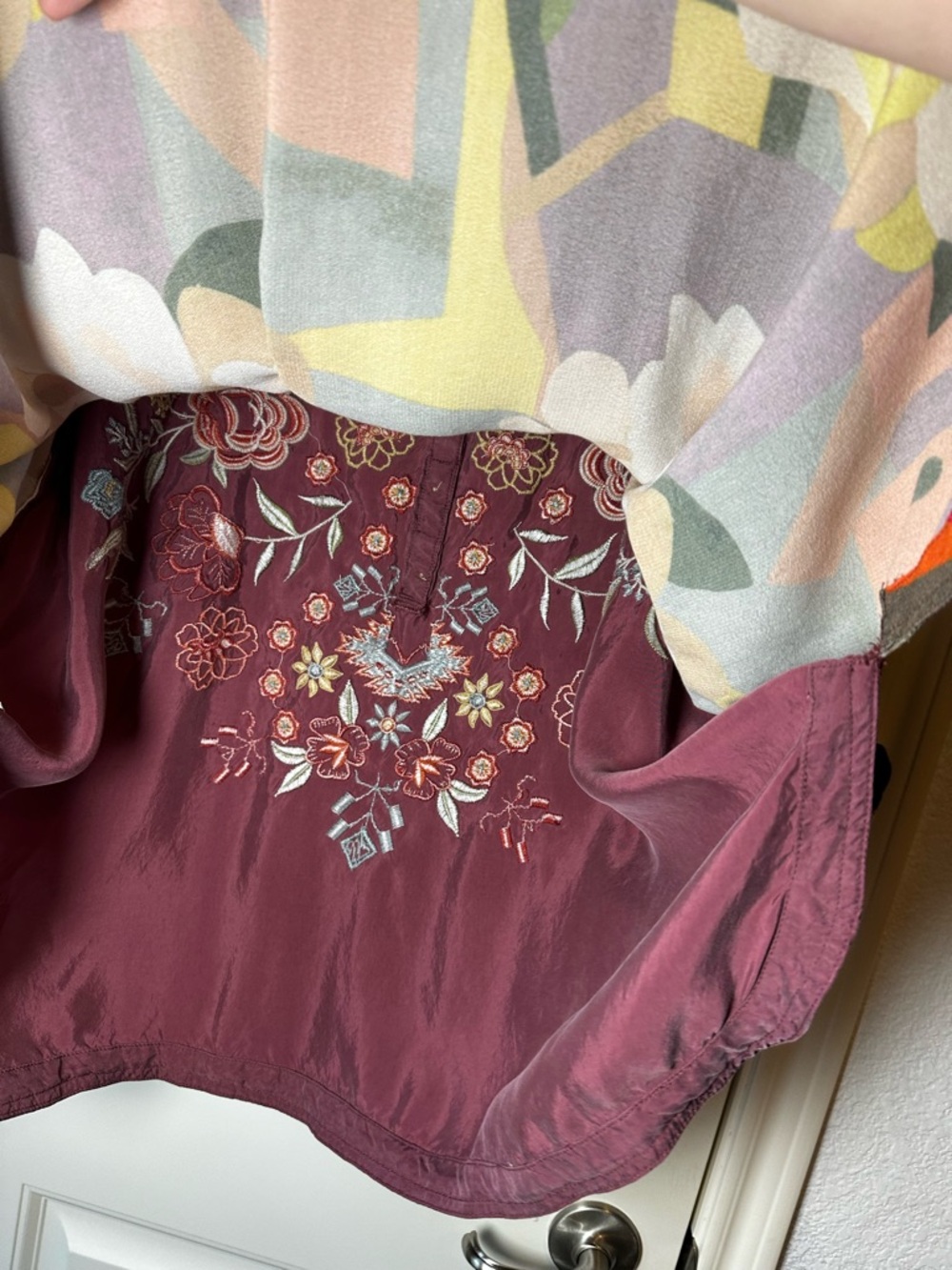 John Mark Women's Gorgeous Embroidered Multi-color Vibrant Floral Tunic size 3X - Picture 9 of 13